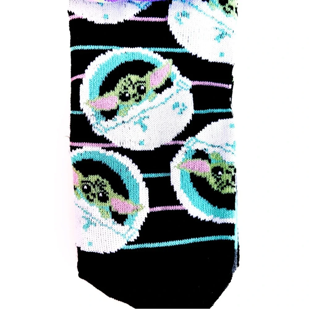 Disney Star Wars Womens No Show Socks The Mandalorian Grogu Baby Yoda Fun Gift